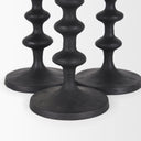 Paolo Matte Black Metal Candle Holder Set of 3 - Default Title