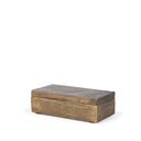 Porschia Small Antiqued Gold Metal Decorative Box - Default Title