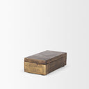 Porschia Small Antiqued Gold Metal Decorative Box - Default Title
