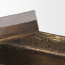 Porschia Small Antiqued Gold Metal Decorative Box - Default Title