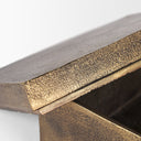 Porschia Large Antiqued Gold Metal Decorative Box - Default Title