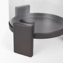 Price Small Matte Black Metal w Glass Hurricane Candle Holder - Default Title