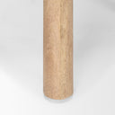 Shaiden Brown Wood w Cream Fabric Stool - Default Title