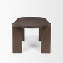 Sohan Dark Elm Wood Oval Dining Table - Default Title