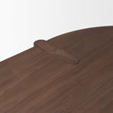 Sohan Dark Elm Wood Oval Dining Table - Default Title