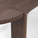 Sohan Dark Elm Wood Oval Dining Table - Default Title