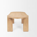Sohan Light Brown Wood Oval Dining Table - Default Title