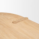 Sohan Light Brown Wood Oval Dining Table - Default Title