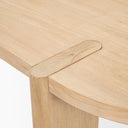 Sohan Light Brown Wood Oval Dining Table - Default Title