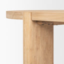 Sohan Light Brown Wood Oval Dining Table - Default Title