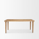 Suvan 72L Light Brown Rectangular Oak Wood Dining Table - Default Title