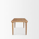Suvan 72L Light Brown Rectangular Oak Wood Dining Table - Default Title