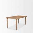 Suvan 72L Light Brown Rectangular Oak Wood Dining Table - Default Title
