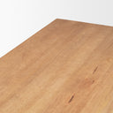 Suke Rectangular Natural Wood Trestle Dining Table - Default Title