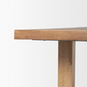 Suke Rectangular Natural Wood Trestle Dining Table - Default Title