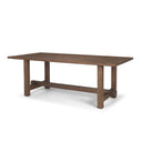 Suke 84 Medium Brown Rectangular Oak Dining Table - Default Title