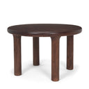 Soma 48 Red Brown Acacia Wood Round Dining Table - Default Title