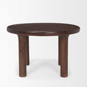 Soma 48 Red Brown Acacia Wood Round Dining Table - Default Title