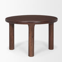 Soma 48 Red Brown Acacia Wood Round Dining Table - Default Title