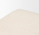 Shae Brown Wood w Oatmeal Fabric Bench - Default Title