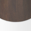Takoda Dark Brown Wood Tapered Drum Accent Table - Default Title