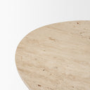 Syona Travertine Mango Wood leg Oval Coffee table - Default Title