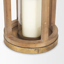 Andy II Small Natural Wood Cylindrical Lantern - Default Title