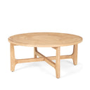 Taylin Light Brown Wood Round Coffee Table - Default Title