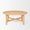 Taylin Light Brown Wood Round Coffee Table - Default Title