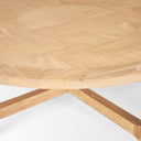 Taylin Light Brown Wood Round Coffee Table - Default Title