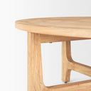 Taylin Light Brown Wood Round Coffee Table - Default Title