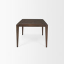 Teva Dark Brown Wood Rectangular 72 Dining Table - Default Title