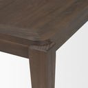 Teva Dark Brown Wood Rectangular 72 Dining Table - Default Title