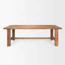 Stetson 945 Rectangular Natural Brown Wood Dining Table - Default Title