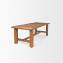 Stetson 945 Rectangular Natural Brown Wood Dining Table - Default Title