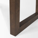 Takota Dark Brown Rectangular Oak Wood w Birch Wood Legs Extendable Dining Table - Default Title