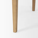 Tino Light Brown Oak Wood w 4 Drawers Desk - Default Title
