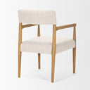 Toni Light Brown Nettlewood wCream Heathered Performance Fabric Dining Chair - Default Title