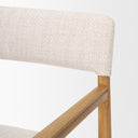 Toni Light Brown Nettlewood wCream Heathered Performance Fabric Dining Chair - Default Title