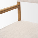 Toni Light Brown Nettlewood wCream Heathered Performance Fabric Dining Chair - Default Title