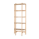 Taylin Light Brown Solid Wood Open Bookshelf - Default Title