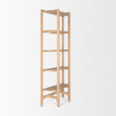 Taylin Light Brown Solid Wood Open Bookshelf - Default Title