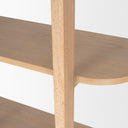 Taylin Light Brown Solid Wood Open Bookshelf - Default Title