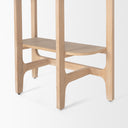 Taylin Light Brown Solid Wood Open Bookshelf - Default Title