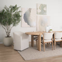 Sohan Light Brown Wood Oval Dining Table - Default Title