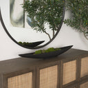 Piero Large Matte Black Metal Decorative Bowl - Default Title