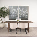 Suke 84 Medium Brown Rectangular Oak Dining Table - Default Title