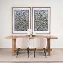 Suke Rectangular Natural Wood Trestle Dining Table - Default Title
