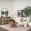 Tavi Medium Brown Round Coffee Table - Default Title