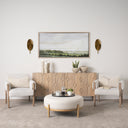Clarence 70L x 53W x 170H Metal Hammered Gold Round Wall Sconce - Default Title